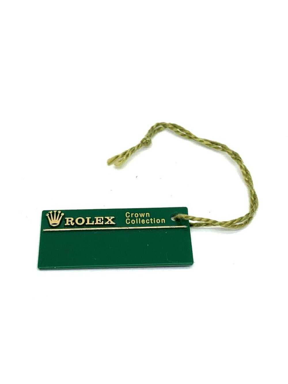 Rolex Crown Collection Watch Green Hang Tag Vintage